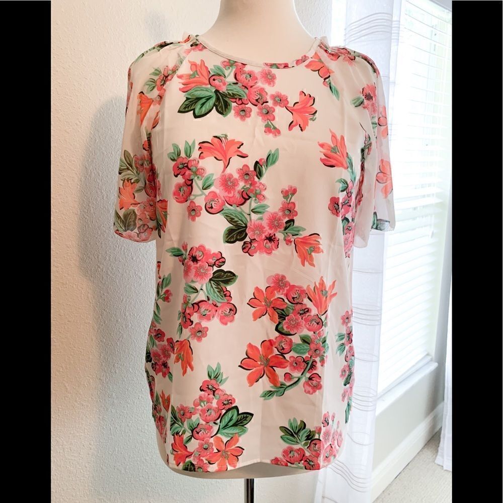 Ann Taylor floral blouse